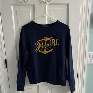 Polo by Ralph Lauren Navy and Gold Sweatshirt